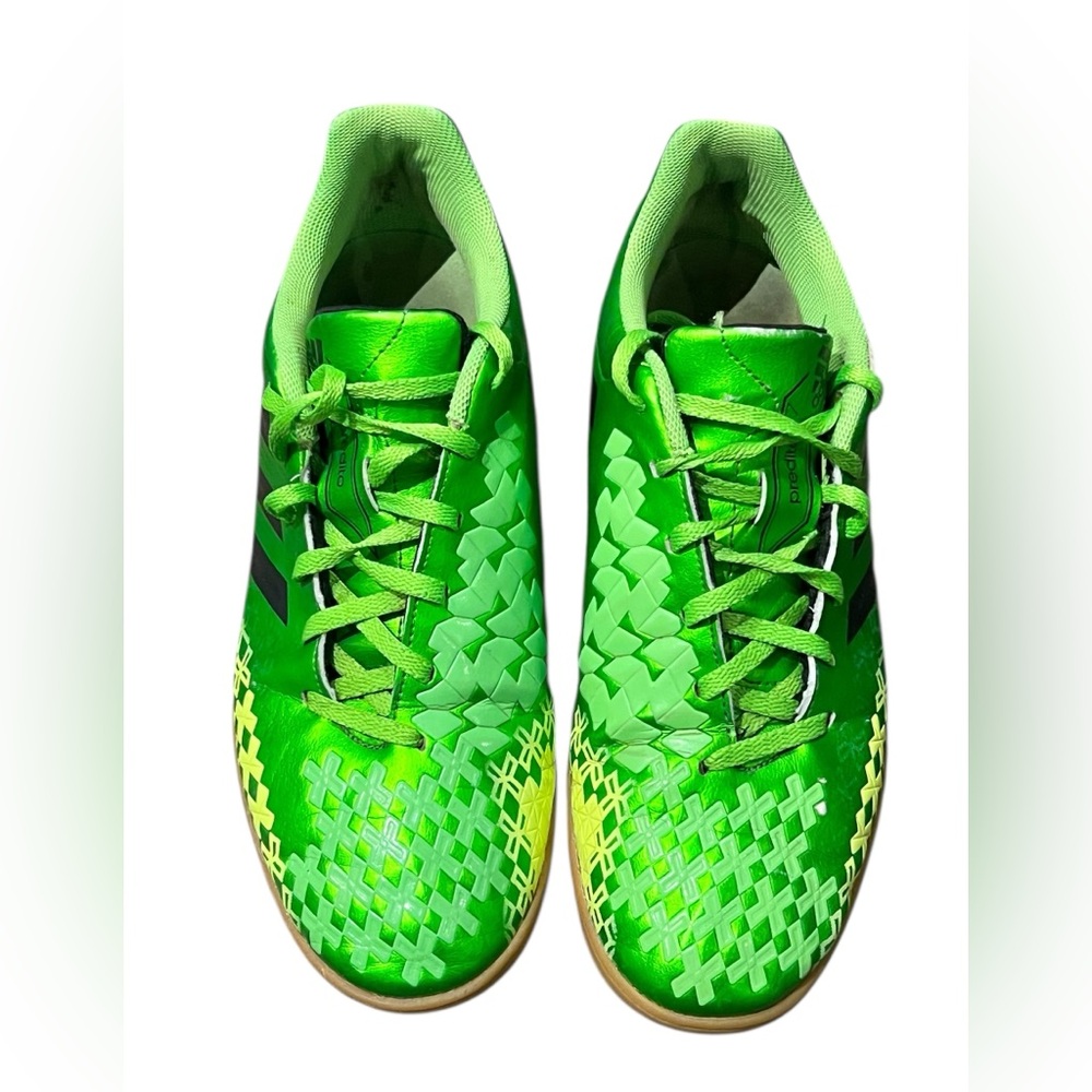 adidas predito Neon Green and Yellow Sports Cleats